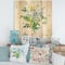 Designart - Meadow Flowers Garland - Farmhouse Print on Natural Pine Wood